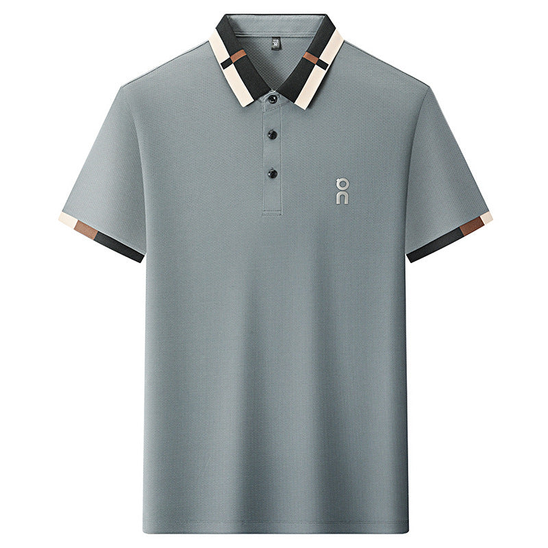 Solid Short Sleeve Polo Shirt