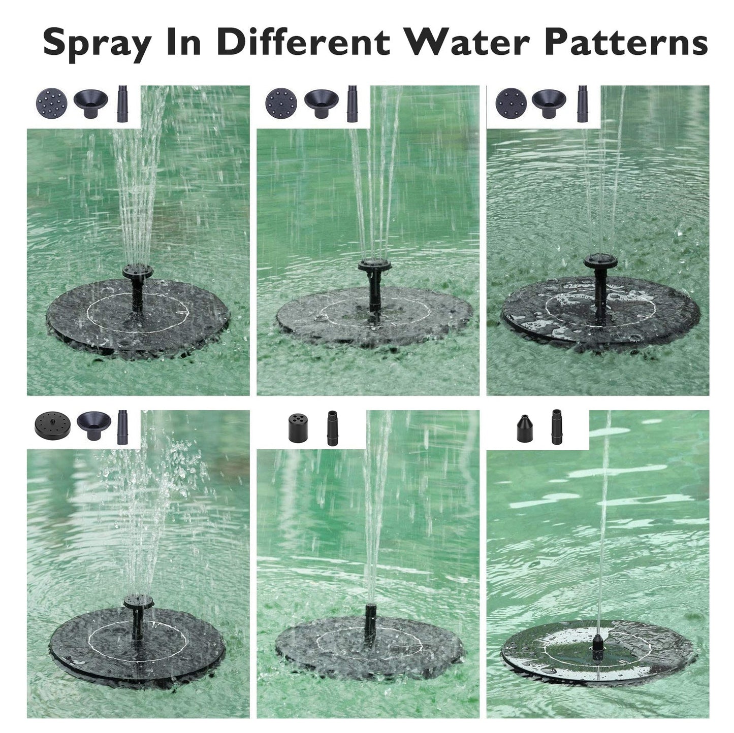 Floating Water Solar Fountain Outdoor Decoration