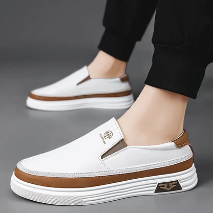 Business & Casual Slip-On Loafers [White Colour]