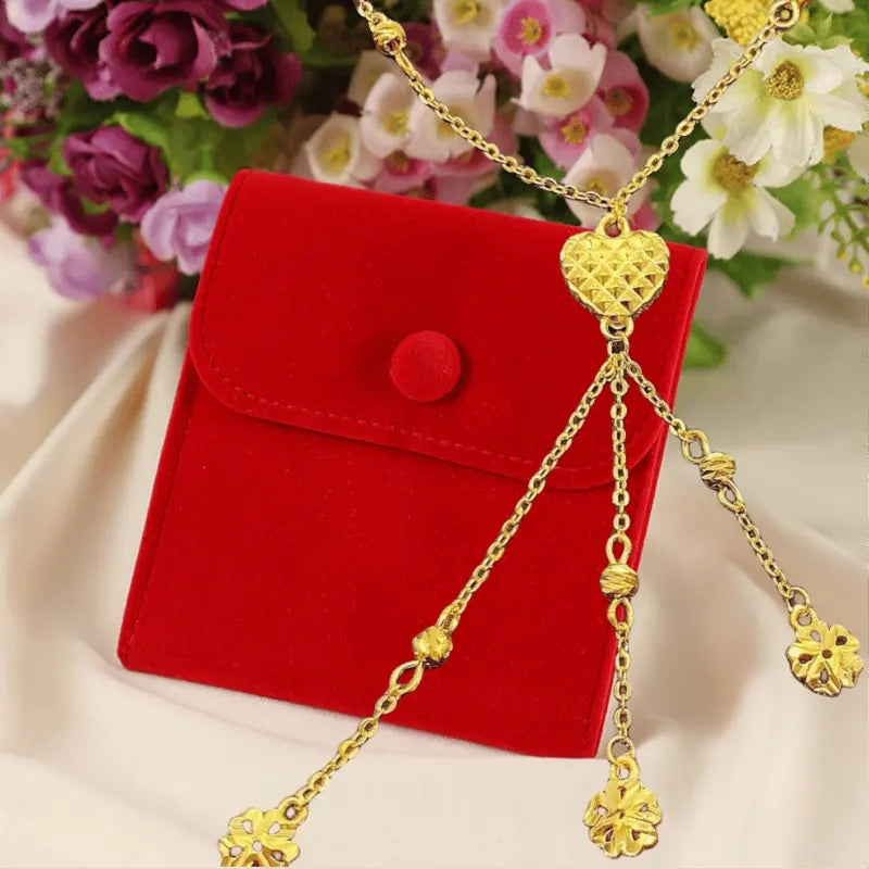 Women's Gold-Plated Tassel Necklace