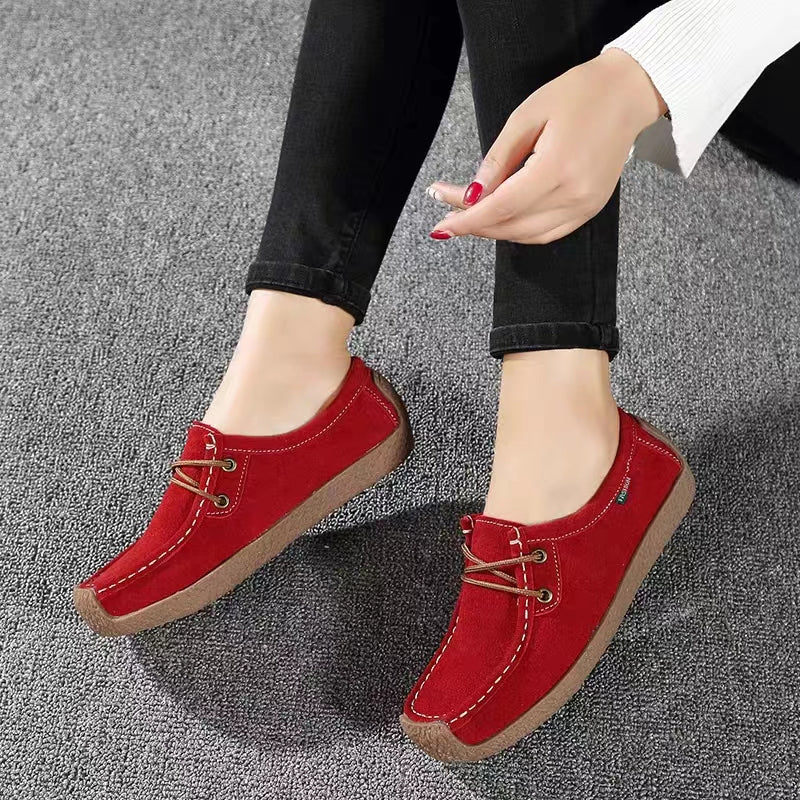 Flat Lace-Up Casual Shoes