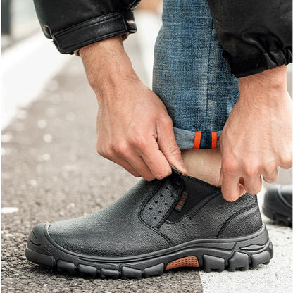 Safety Slip-On Steel Toe Cap Boots