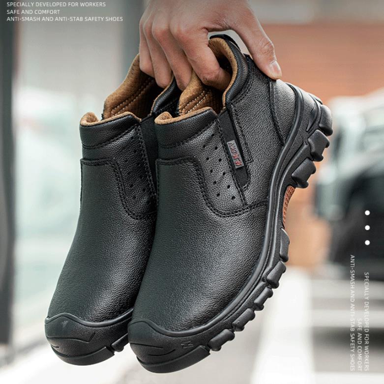 Safety Slip-On Steel Toe Cap Boots