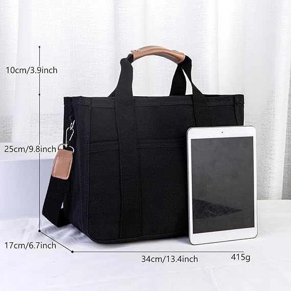 Utility Canvas Tote Bag