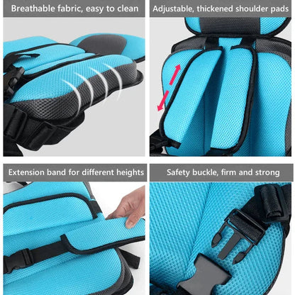 Child Car Safety Seat Cushion Portable Seat Belt