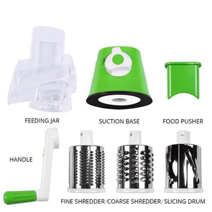 3-in-1 Manual Rotation Vegetable Fruit Slicer