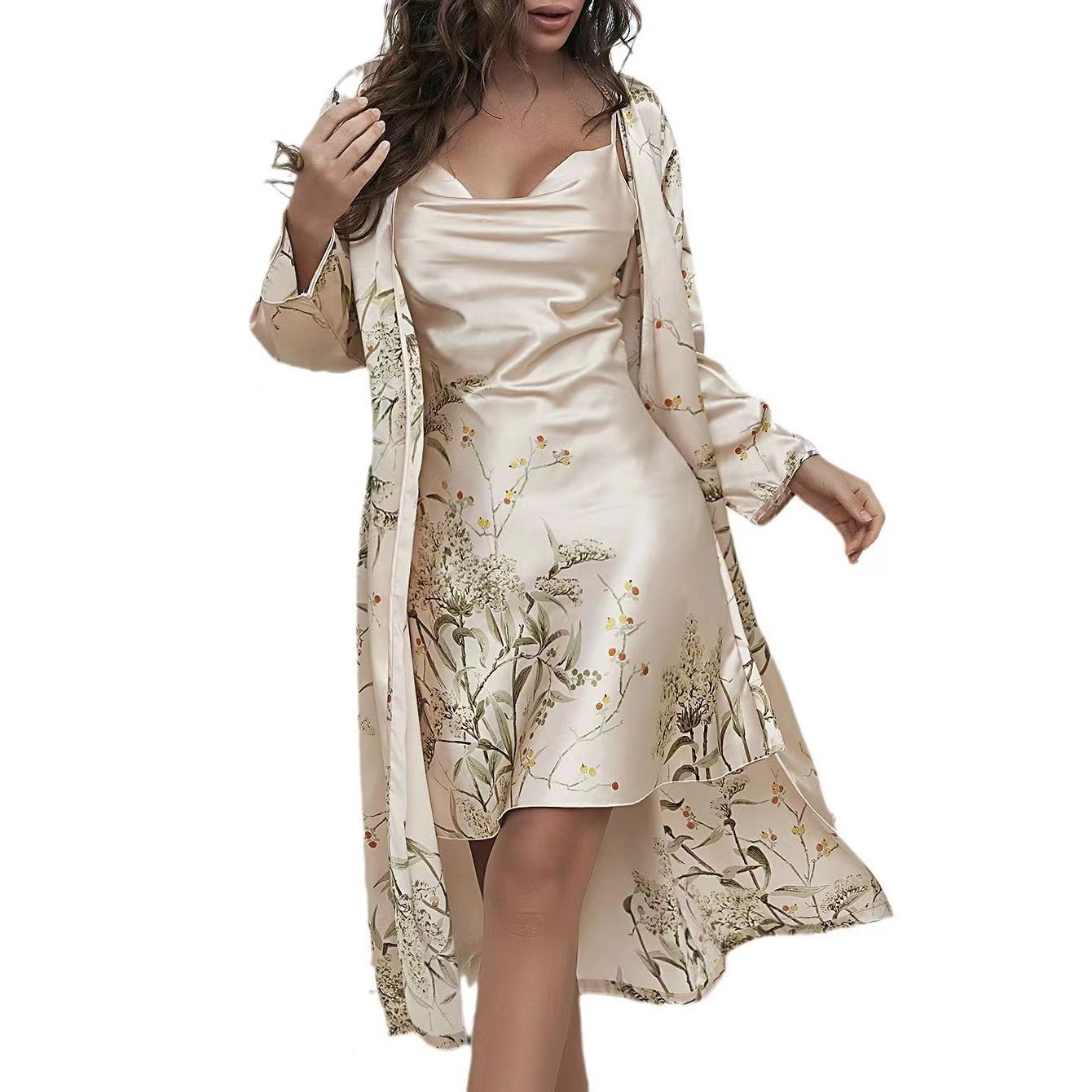 2 Pcs/Set Print Slip Sleepwear