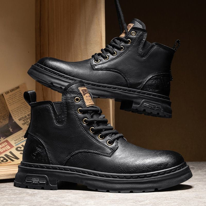 Stylish Lace Up Zipper Vintage Boots