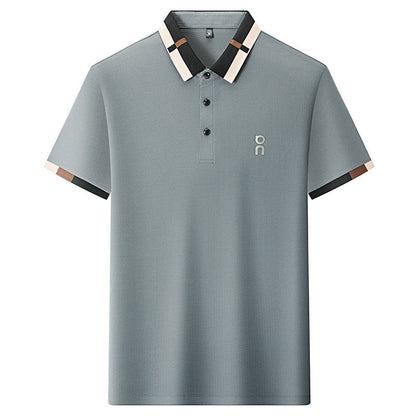 Solid Short Sleeve Polo Shirt