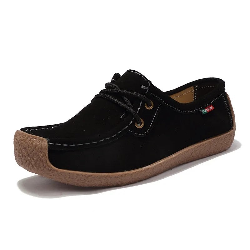 Flat Lace-Up Casual Shoes