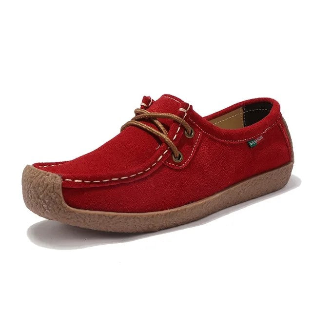 Flat Lace-Up Casual Shoes