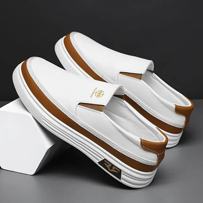 Business & Casual Slip-On Loafers [White Colour]