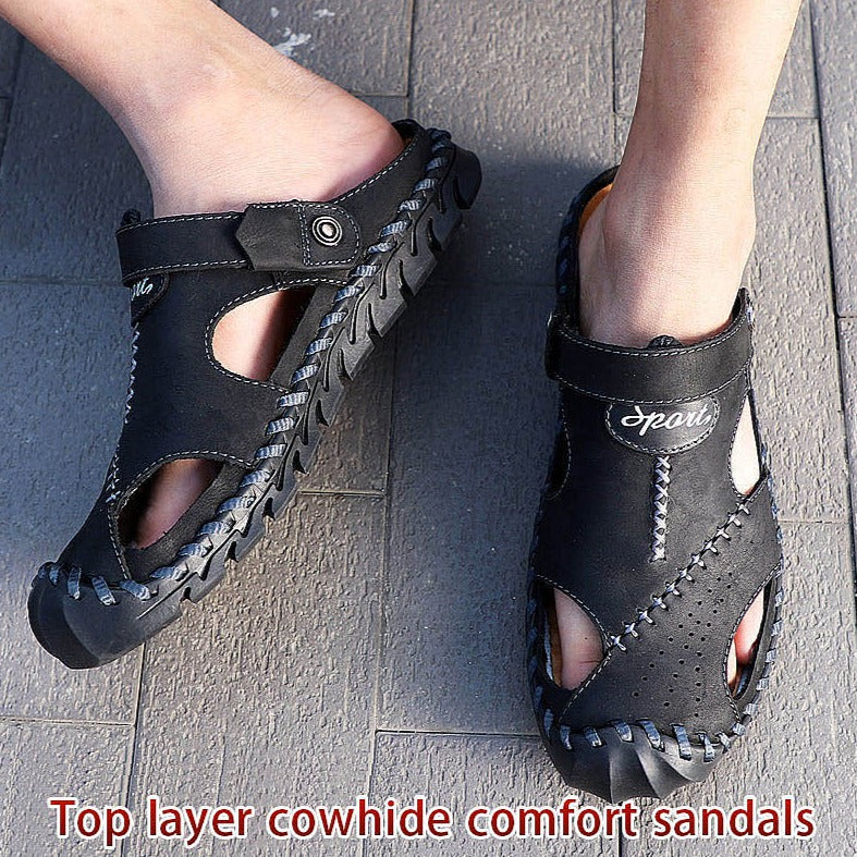 Men's Leather Durable Sandals/Slippers