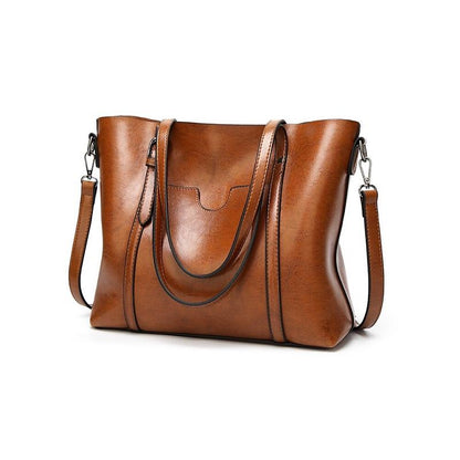 New London Fashion Style Large Capacity Leather Handbag