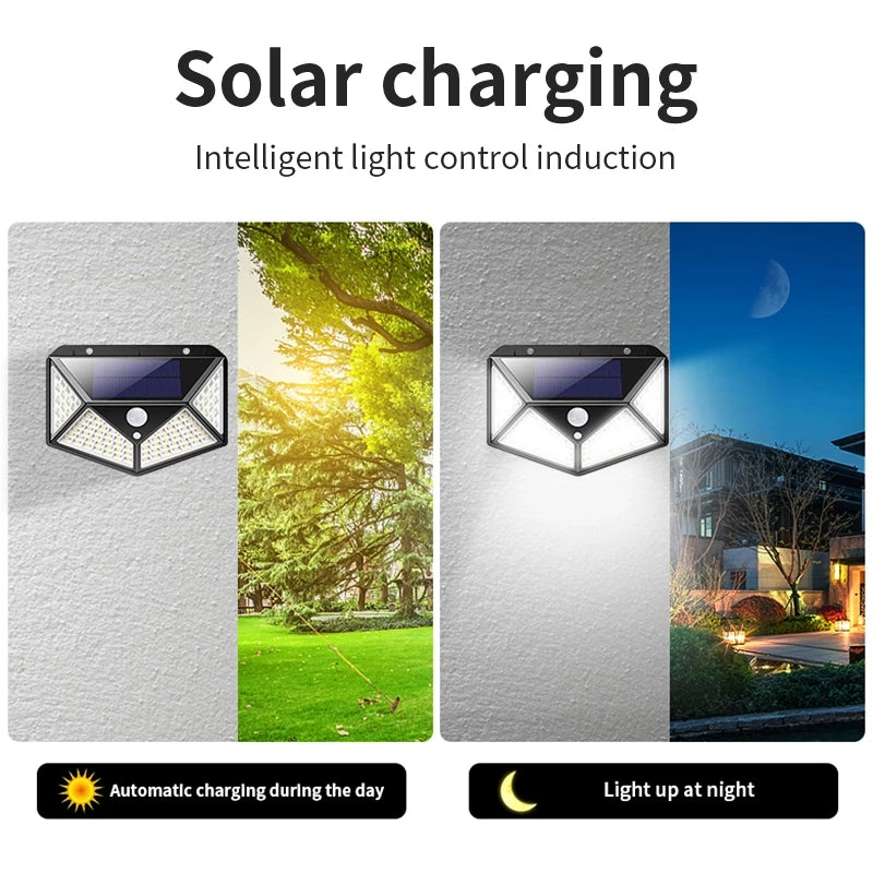 Solar Interaction Wall Lights Outdoor Waterproof
