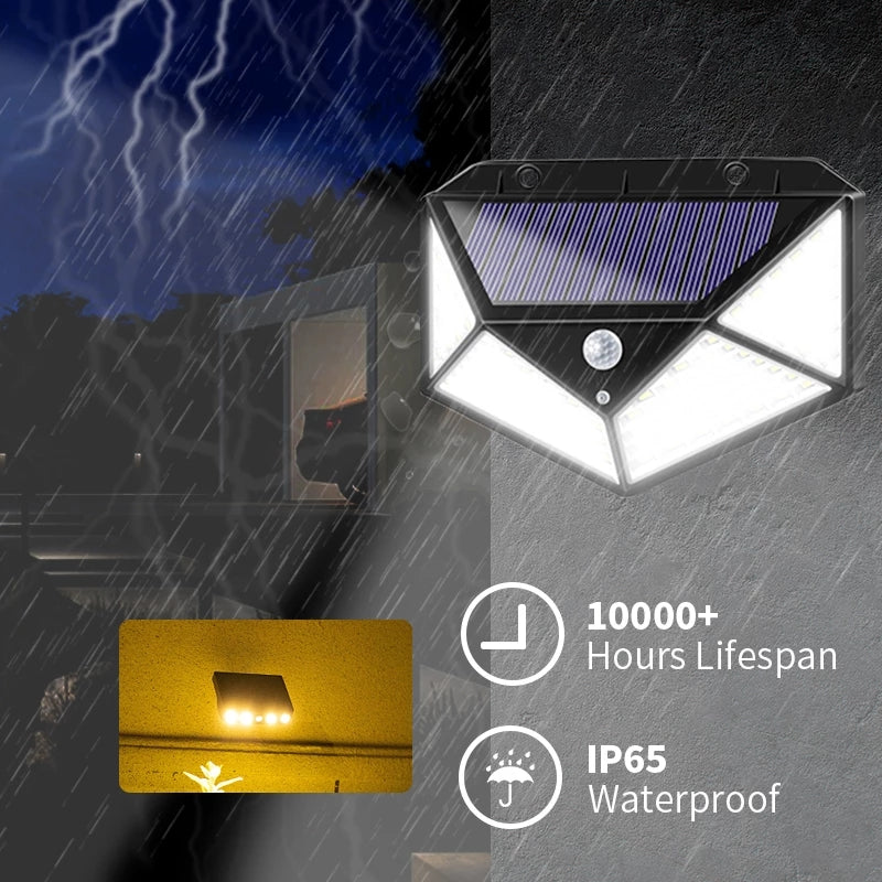 Solar Interaction Wall Lights Outdoor Waterproof