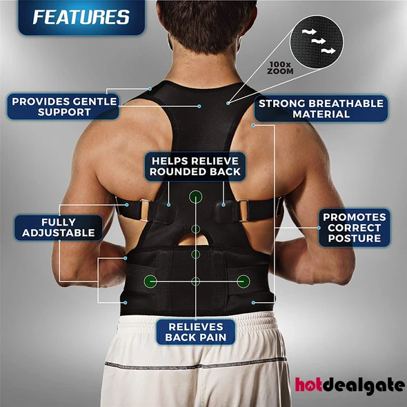 Magnetic Posture Corrective Therapy Back Brace