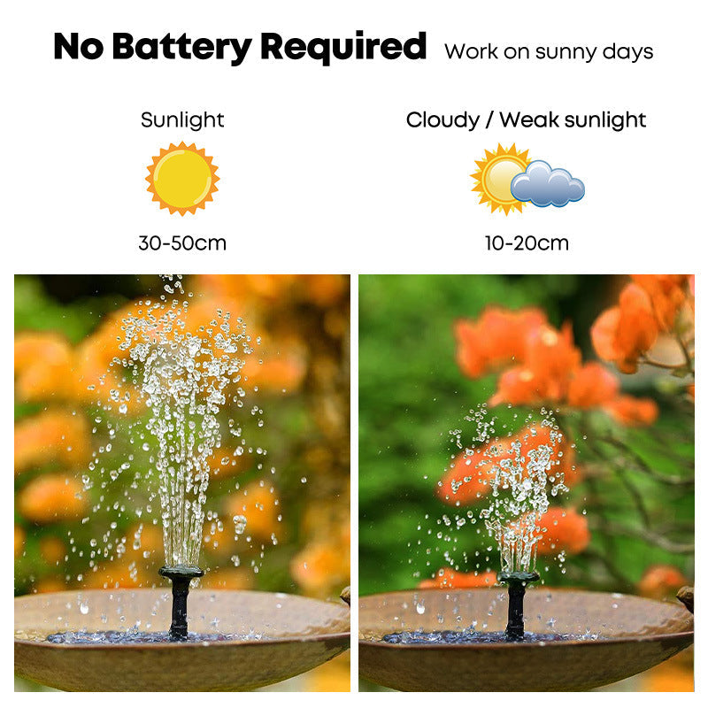 Floating Water Solar Fountain Outdoor Decoration