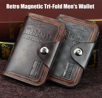 Retro Tri-Fold Men's Wallet