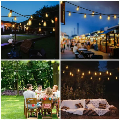 Waterproof Solar Powered LED Outdoor String Lights【16FT CORDS+20LIGHTS】