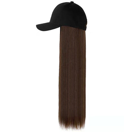 [Mega Sale!] Fashionable Long Straight Hair Cap Wig [24 inches]