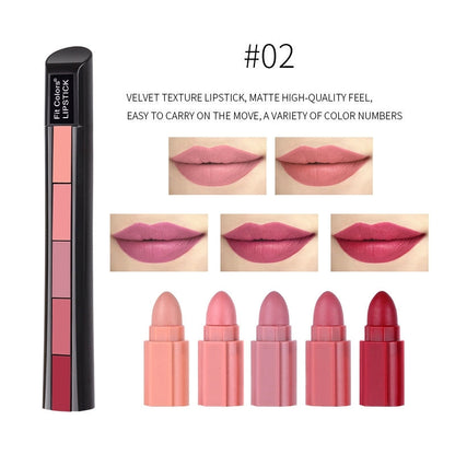 5 in 1 Lipstick (2 Pcs/Pack)