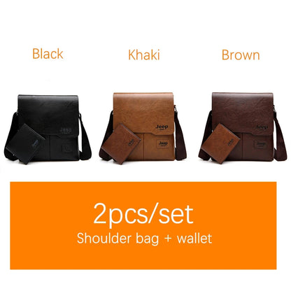 JEEP BULUO Man's Messenger Shoulder Bags 2PC/Set