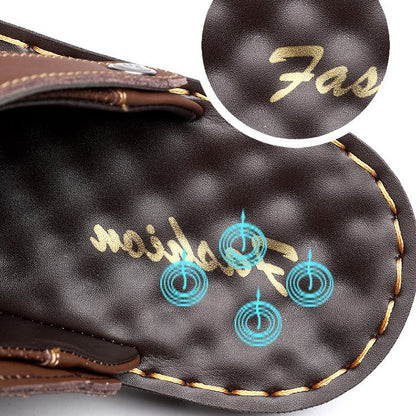 Men's Two-way Outdoor Leather Sandals/Slippers